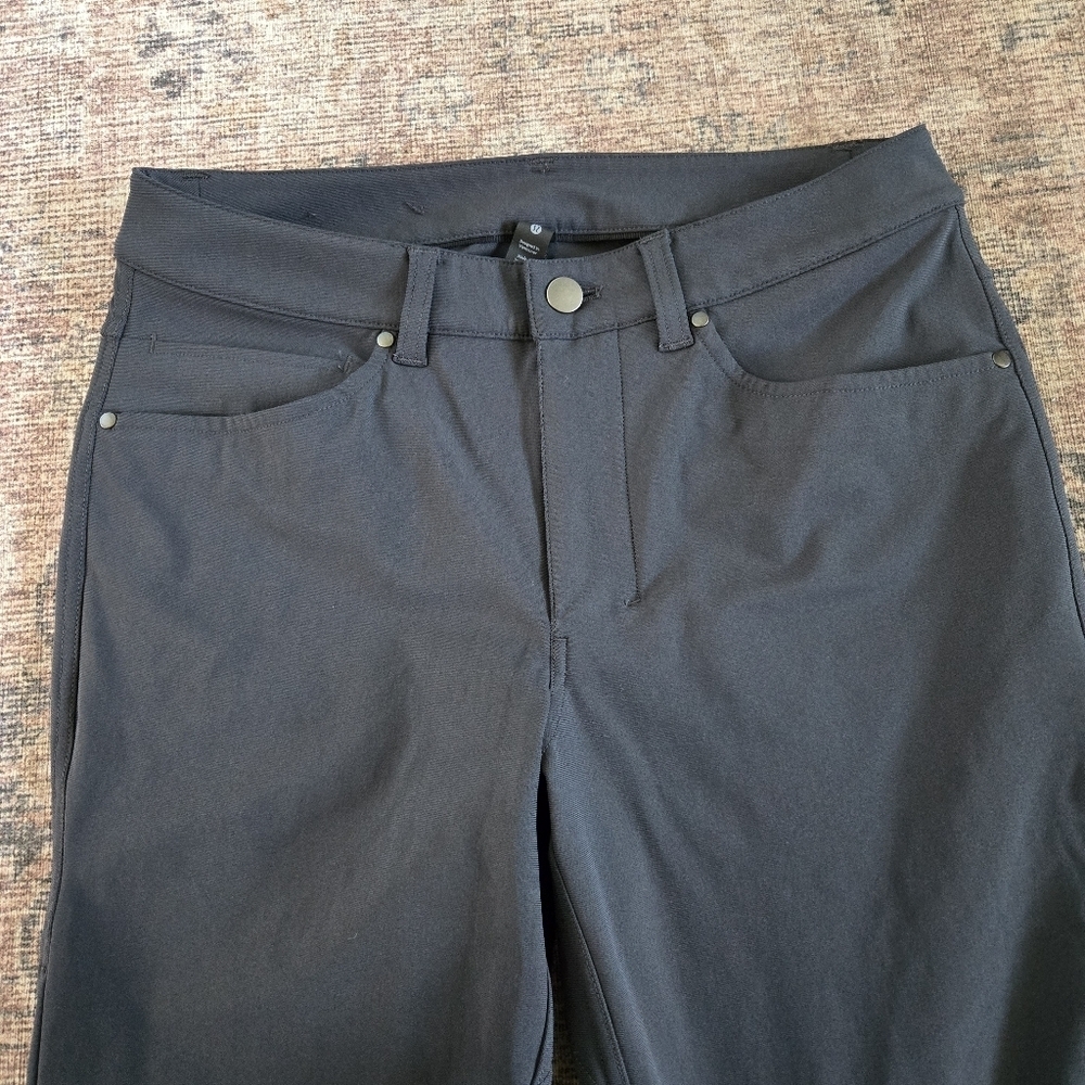 NWOT Lululemon ABC Pant Slim 28" Warpstreme Obsidian Gray Casual Pants Size 28 - Picture 4 of 10